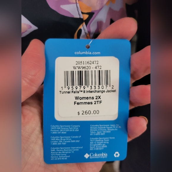 NWT Columbia Tunnel Falls II 3-in-1 Interchange Jacket 2X - Picture 8 of 11